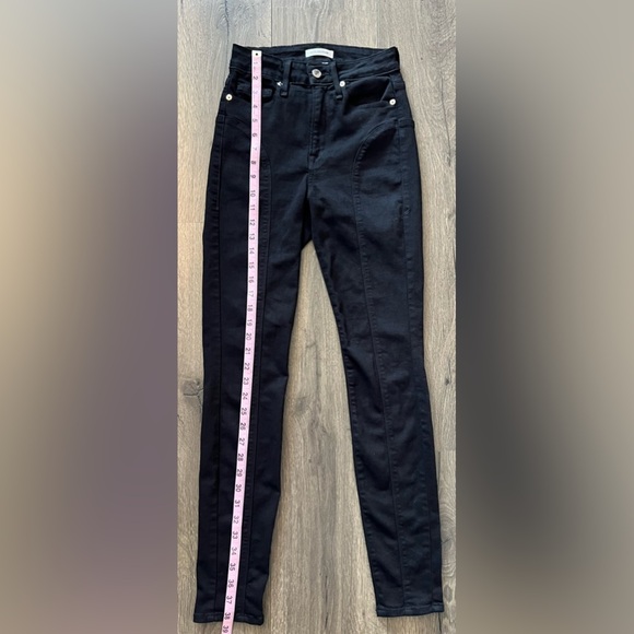 Good American Good Waist Black Jeans Size 00/24 - Picture 11 of 12
